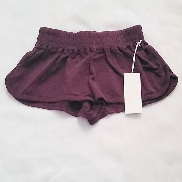 Spiritual Gangster Pants - NWT! Spiritual Gangster Women's 100% Cotton Plum Short Size Small